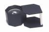 Peer 10x Loupe <br> Triplet Magnifier - Black  Hex Frame <br> 20.5mm Lens <br> Leather Case